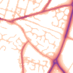 Daytime road noise heatmap for WR11 3FE
