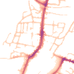 Daytime road noise heatmap for WR11 4BE