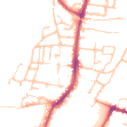 Daytime road noise heatmap for WR11 4JA