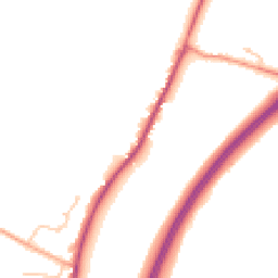 Daytime road noise heatmap for WR11 4TL