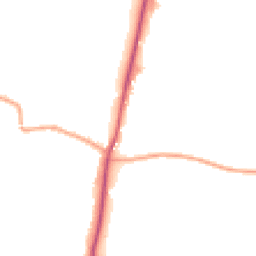 Daytime road noise heatmap for WR11 7AW