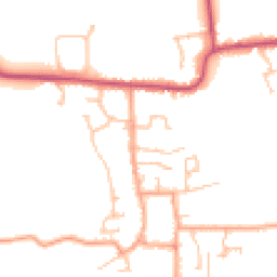 Daytime road noise heatmap for WR11 7EE