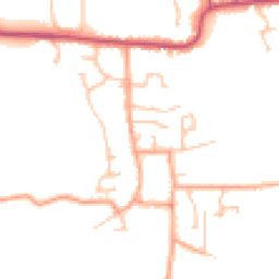 Daytime road noise heatmap for WR11 7EF