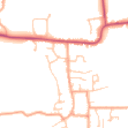 Daytime road noise heatmap for WR11 7EQ