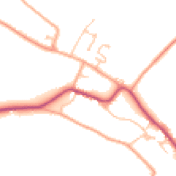Daytime road noise heatmap for WR11 7FR