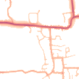Daytime road noise heatmap for WR11 7HH