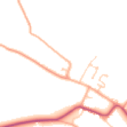 Daytime road noise heatmap for WR11 7HS