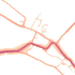 Daytime road noise heatmap for WR11 7HT