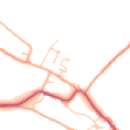 Daytime road noise heatmap for WR11 7JP