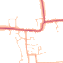 Daytime road noise heatmap for WR11 7XG