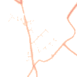 Daytime road noise heatmap for WR11 7XP