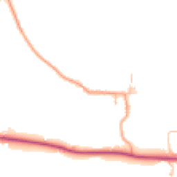 Daytime road noise heatmap for WR11 7YB