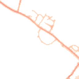 Daytime road noise heatmap for WR11 8AN