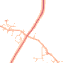 Daytime road noise heatmap for WR11 8HU