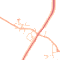 Daytime road noise heatmap for WR11 8LZ