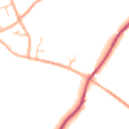 Daytime road noise heatmap for WR11 8RE