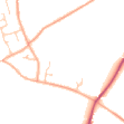 Daytime road noise heatmap for WR11 8RQ