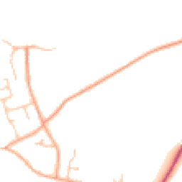 Daytime road noise heatmap for WR11 8RY
