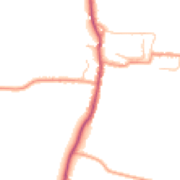 Daytime road noise heatmap for WR11 8TE