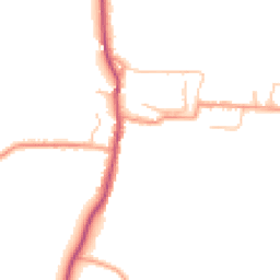 Daytime road noise heatmap for WR11 8TN