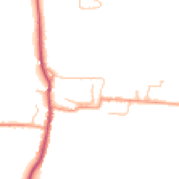 Daytime road noise heatmap for WR11 8YG