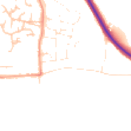 Daytime road noise heatmap for WR12 7AJ