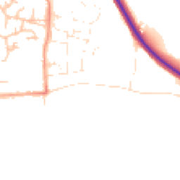 Daytime road noise heatmap for WR12 7AL