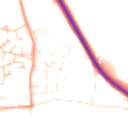 Daytime road noise heatmap for WR12 7BQ