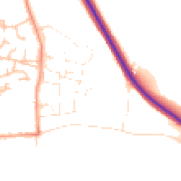 Daytime road noise heatmap for WR12 7DW