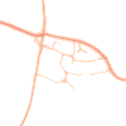 Daytime road noise heatmap for WR12 7HN