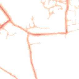 Daytime road noise heatmap for WR12 7NZ