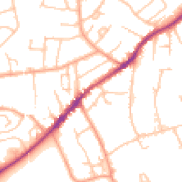 Daytime road noise heatmap for WR14 1AA