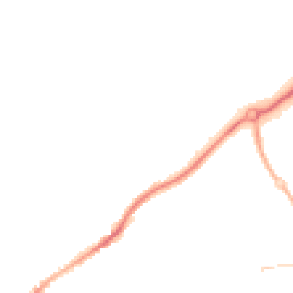 Night-time road noise heatmap for WR14 1AZ