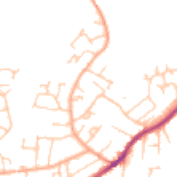 Daytime road noise heatmap for WR14 1BZ