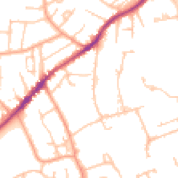 Daytime road noise heatmap for WR14 1DB