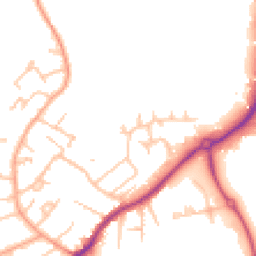 Daytime road noise heatmap for WR14 1DF