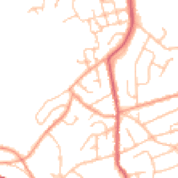 Daytime road noise heatmap for WR14 1PS