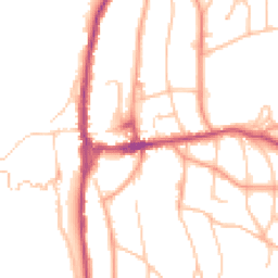 Daytime road noise heatmap for WR14 2HN