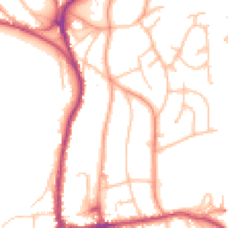 Daytime road noise heatmap for WR14 2HX