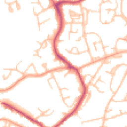 Daytime road noise heatmap for WR14 2RB
