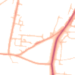 Daytime road noise heatmap for WR14 3JP