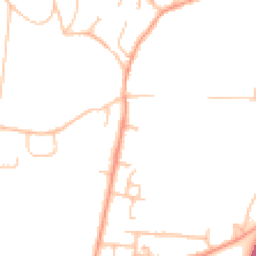 Daytime road noise heatmap for WR14 3QQ