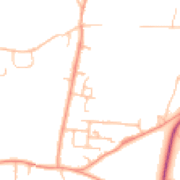 Daytime road noise heatmap for WR14 3RD