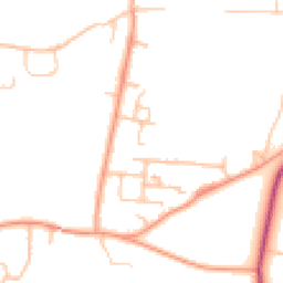 Daytime road noise heatmap for WR14 3RR