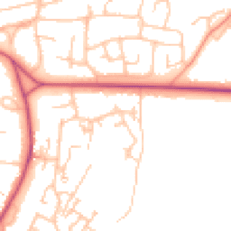 Daytime road noise heatmap for WR14 3SP