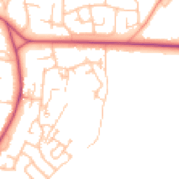 Daytime road noise heatmap for WR14 3TA