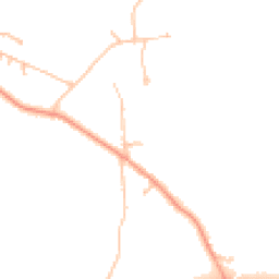 Daytime road noise heatmap for WR14 4JZ