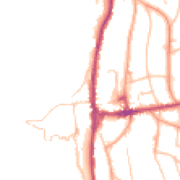 Daytime road noise heatmap for WR14 4QY