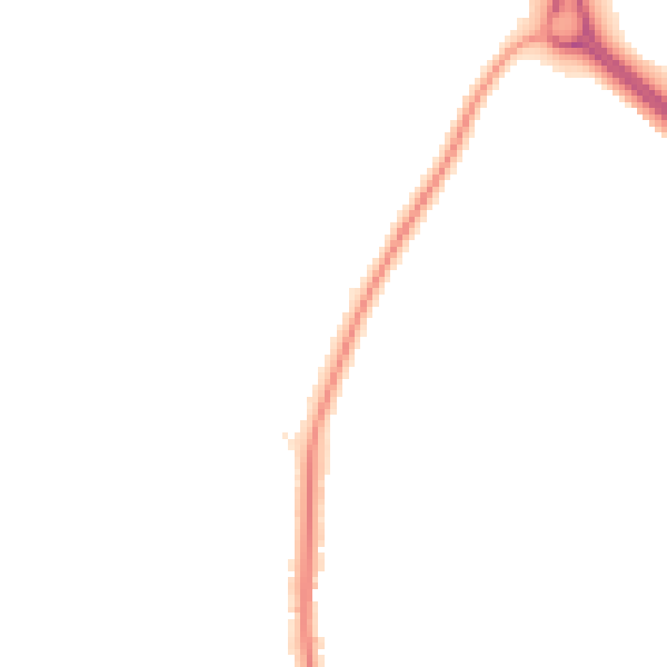 Night-time road noise heatmap for WR3 7ES