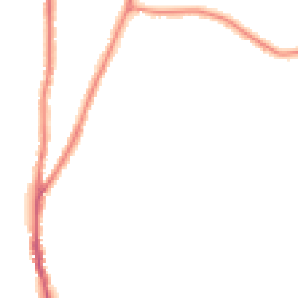 Night-time road noise heatmap for WR3 8BD